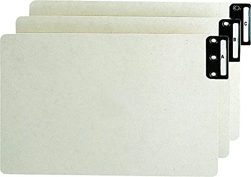 Smead 100% Recycled End Tab Pressboard File Guides, Vertical Metal Tab (A-Z), - Image 3 of 3