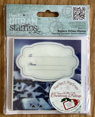 Paper Mania Urban Stamps - Weihnachtsgruß Stille Nacht