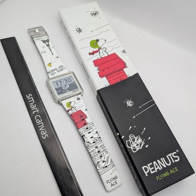 Near Mint working EPSON × PEANUTS Smart Canvas culture digital wristwatch 2605TK