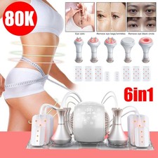 80K 6 in 1 Fatburner Gerät Ultraschall Kavitation Vakuum RF Hautstraffungsgerät