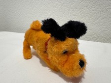 Vintage Mechanical Wind Up Walking Sniffing Wagging Dog Toy Made In Japan Works