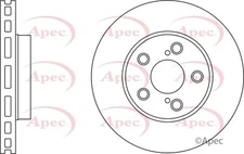 Brake Disc Front Vented Braking Fits Toyota Carina E Celica APEC DSK2334