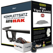 Anhängerkupplung starr für FIAT Tipo Kombi +E-Satz AHK