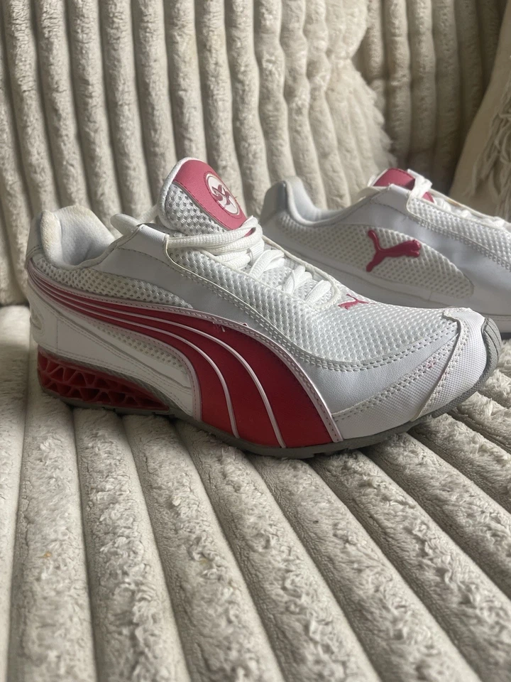 Corredores femininos PUMA Cell Cerae II branco vermelho - Imagem 3 de 4