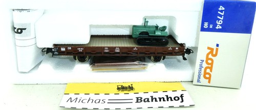 Roco 47794 vagón de carga negro construcción Wiking tractor sobre orugas 1:87 H0 embalaje original HC3 å | Condition: Gebraucht