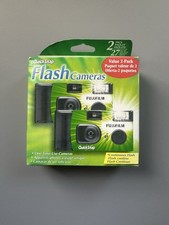 2 Pack Fuji Disposable Camera Quick Snap Flash 400 35mm 27 Exposure Exp 12/2025
