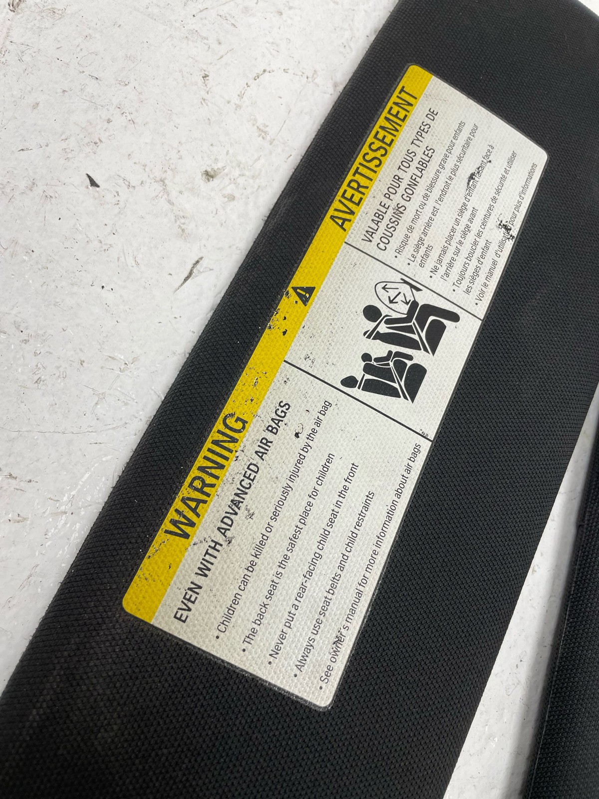 2014-2020 BMW I8 OEM RH FRONT LEFT AND RIGHT SUN VISOR SET (2) BLACK