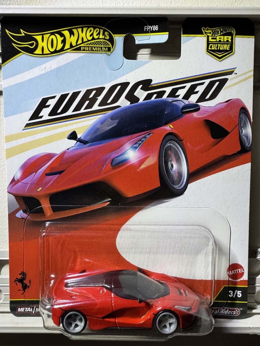 ホットウィール EURO SPEED LaFerrari Hot Wheels Premium LaFerrari Red Euro Speed 2025 In-Stock