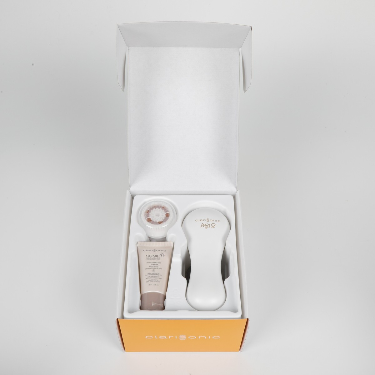 2 Speeds White Clarisonic Mia 2 Sonic Facial Skin Cleansing Brush