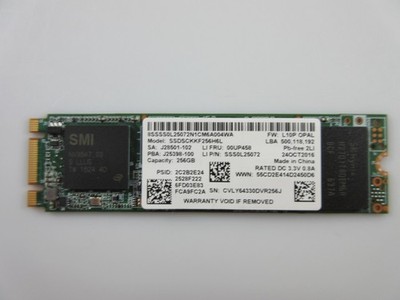 Festplatte Ssd SATA M.2 INTEL SSDSCKKF256H6L 256GB Original