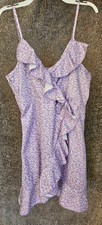 Shein size 10Y sundress. Lilac with white flower print, adjustable straps