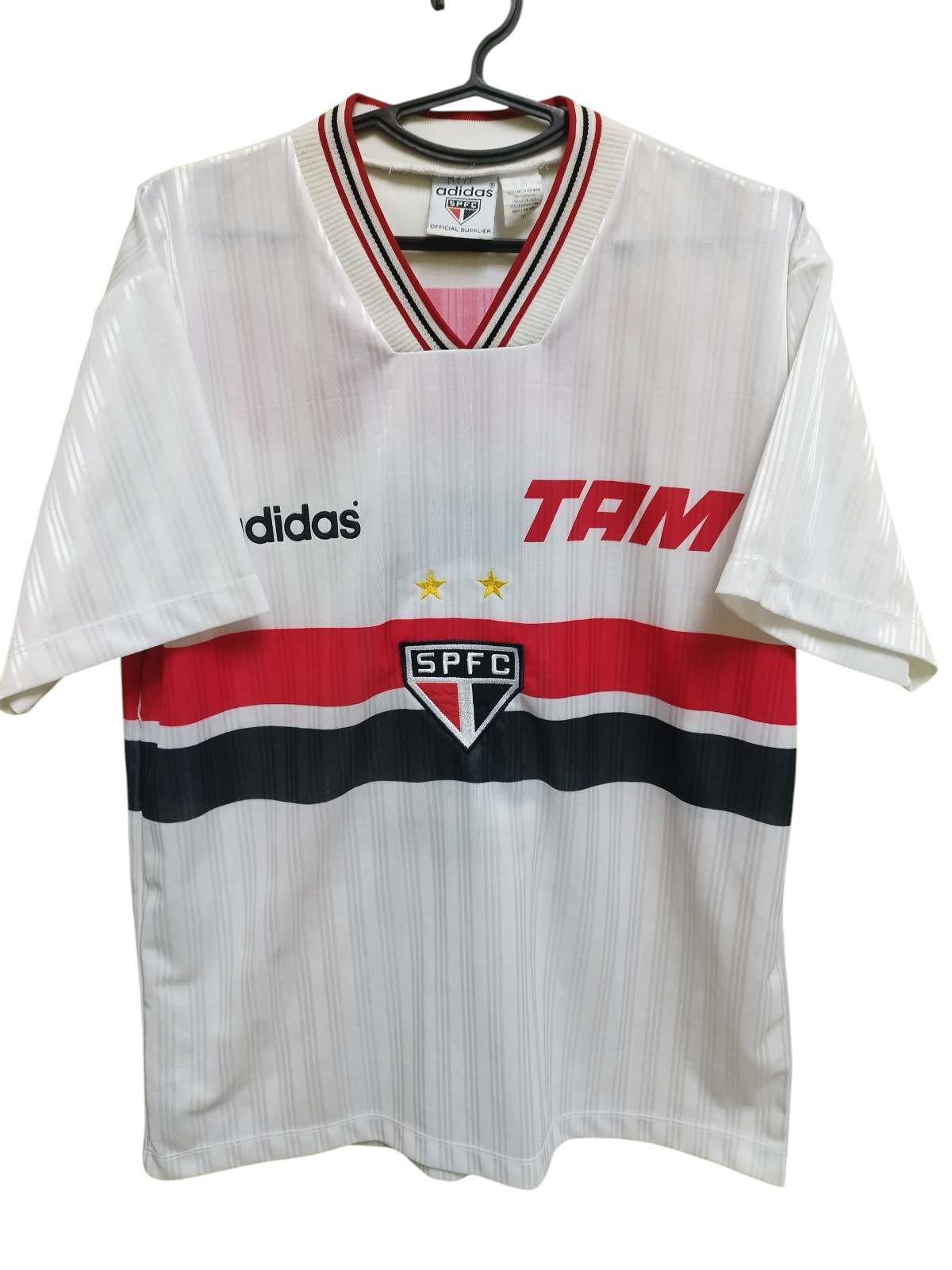 Sao Paolo football jersey vintage Adidas shirt 1995-96 size L