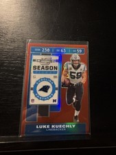 2019 Panini Contenders Optic - Season Ticket Luke Kuechly #70 Red Prizm /199