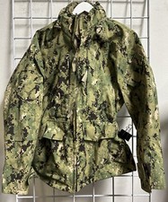 US Navy Wet/Cold Weather NWU Type III Woodland Parka Size Small X-Short NWOT
