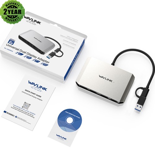 Dual HDMI to USB 3.0/USB C Hub DisplayLink Dual 4K@60Hz DisplayPort Monitor Hub