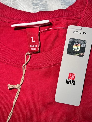 49ers Mitchell & Ness Pocket T Shirt Throwback Logo Helmet Men’s Size Large NWT - Picture 8 of 8