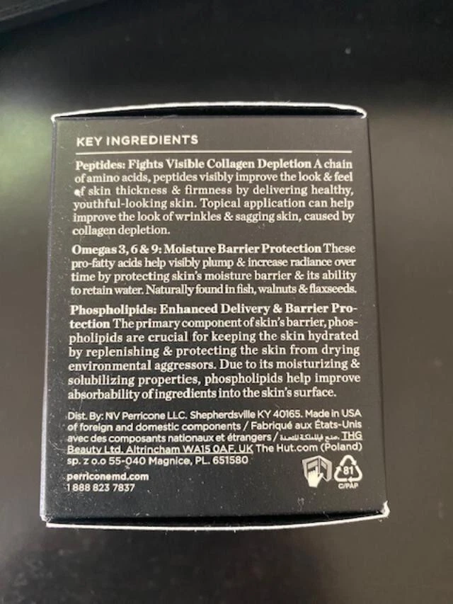 Perricone MD Cold Plasma Plus+ The Intensive Gel Mask ~ 2 fl oz (al por menor $99) Foto 3 de 3