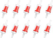 10PCS Aquarium Check Valve For 3/16 Inch Airline Tubing One Way Non Return Valve