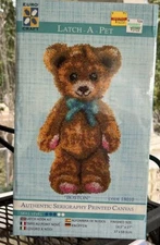 NEW Euro Craft Latch A Pet “Boston” Bear Rug Latch Hook Kit #18010 STEM CRAFT
