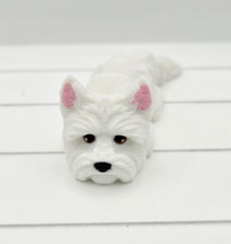 Image of 3D Printed Westie Dog Flexi Keyring Articulated Fidget, bag charm pet keyring