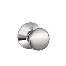 SCHLAGE Plymouth Knob Non-Turning Lock, Bright Chrome (F170 PLY 625)