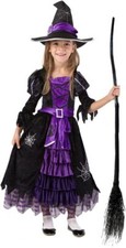 NEW Girls Witch Halloween Dress Up Cosplay Costume - Youth Medium