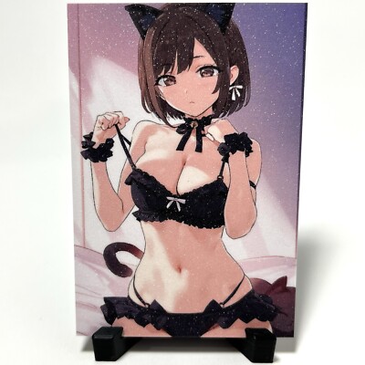 Project SEKAI Shinonome Ena Sexy Anime Waifu Girl Lewd Goddess Glitter Art Card