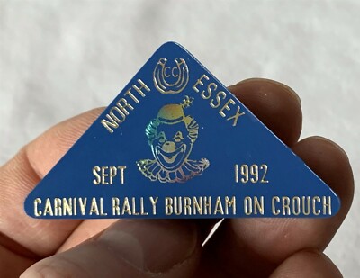 Vintage Plastik Souvenir Burnham auf Hocke Rallye Medaille ''North Essex CC 1992