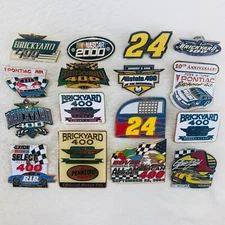 NASCAR Enamel Lapel Pin Lot of 16 - Excitement Select Batteries Brickyard 400