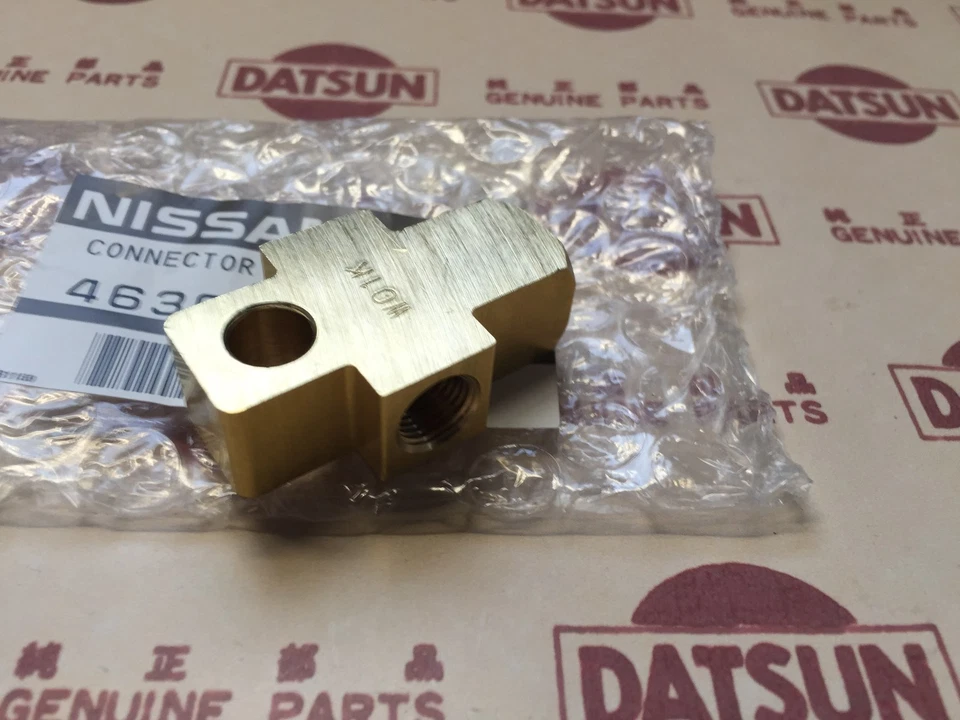 Tubo de freno trasero DATSUN 1200 conexión 3 vías genuino (para NISSAN B10 B110 B120 Ute) Foto 3 de 4