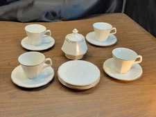 NORITAKE IMPERIAL PLATINUM COMPLETE Tea/coffee Set With Sugar Bowl 