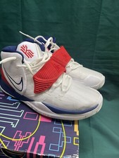 NIKE - Kyrie 6 BQ5599-102 White Basketball Shoes Sneakers Size 7y Boys / Girls