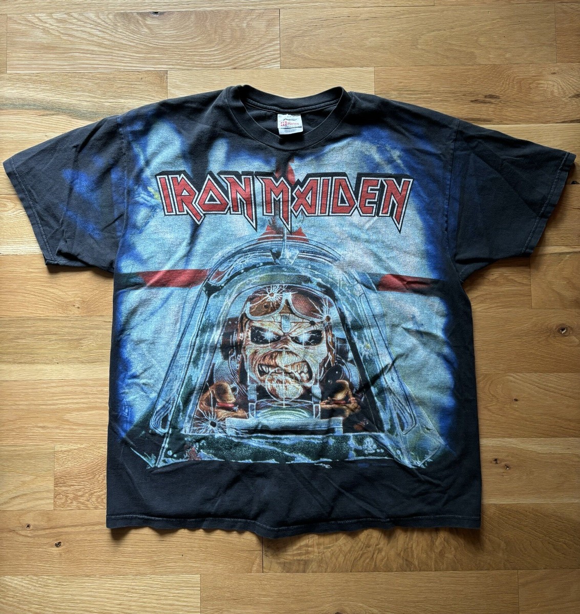 90s 総柄　iron Maiden Eddie Aces 　スカル　Tシャツ 90s 総柄 iron Maiden Eddie Aces スカル Tシャツ