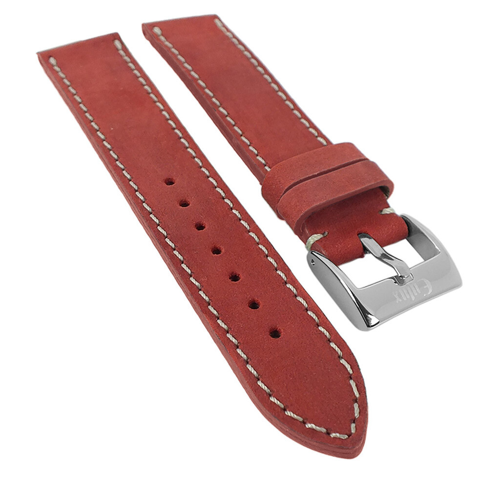 Eulux Nobuk Pulsera de Reloj Vollrind Cuero Becerro, Aterciopelado, Aceite 29977