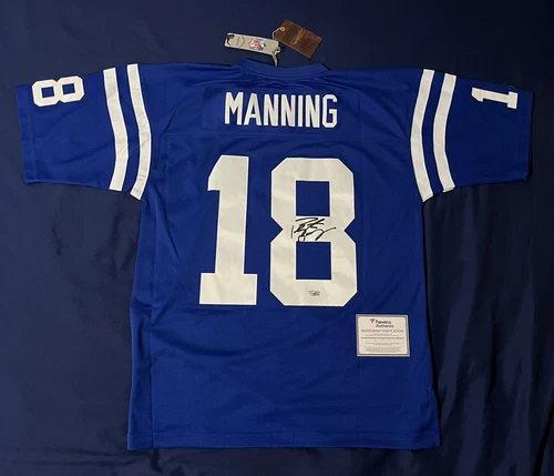 Peyton Manning Autographed Indianapolis Football Jersey Fanatics Authentic COA