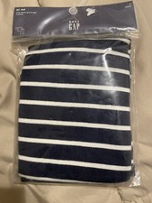 NWT Baby Gap Long Sleeve Top/ Pants Navy Stripe Cotton Pajamas 2 Piece Set Sz 4