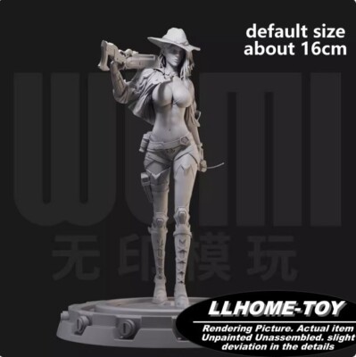 Game Ashe rifle dynamite Resin 3D Print GK Figure DIY Model Unpainted