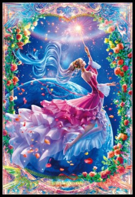 The World - DIY Chart Counted Cross Stitch Patterns Needlework DMC Color 14 ct  