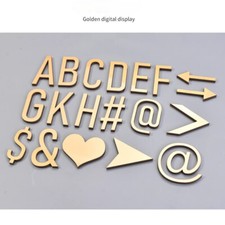 Self Sticker Acrylic House Door Room Letter Number Street Mail Box Sign Plaque 