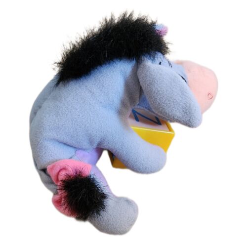 HTF Fisher Price Disney Mattel Eeyore Plush Spinning Alphabet Block 2004 VTG - Picture 6 of 7