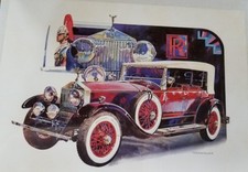 1928 Rolls Royce Phantom I -Vintage Classic Car/Auto Art Print- 18" X 14" Sealed