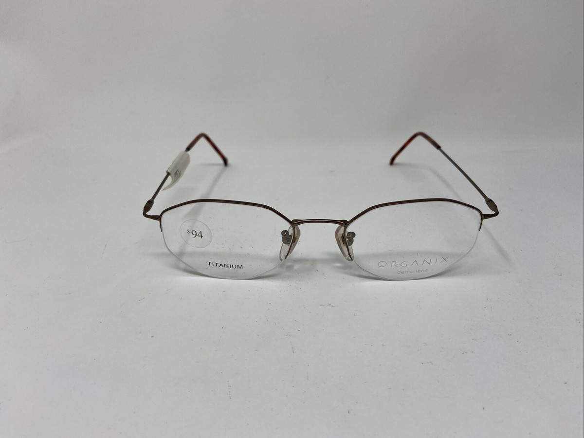 ORGANIX EYEWEAR 834 COPPER TITANIUM 51/18/140 HALF RIMLESS
