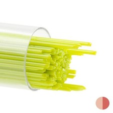 Bullseye Stringers Approx. 1MM.DIA.x17.75"L. Spring Green Opal 90 COE