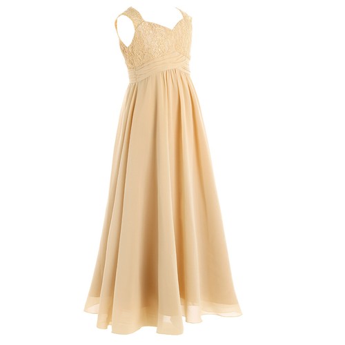 Flower Girls Dress Bridesmaid Birthday Party Prom Wedding Chiffon Formal Gown - Picture 62 of 75