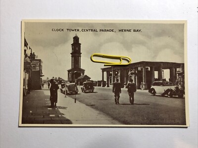 Uhrturm Central Parade Herne Bay Street View Oldtimer unbespielt