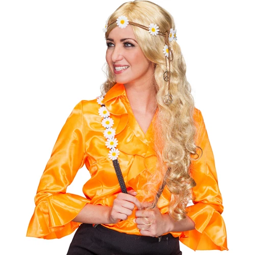 60er Jahre Hippie Haarband Stirnband Kopfschmuck Kopfband Margeriten Haarschmuck