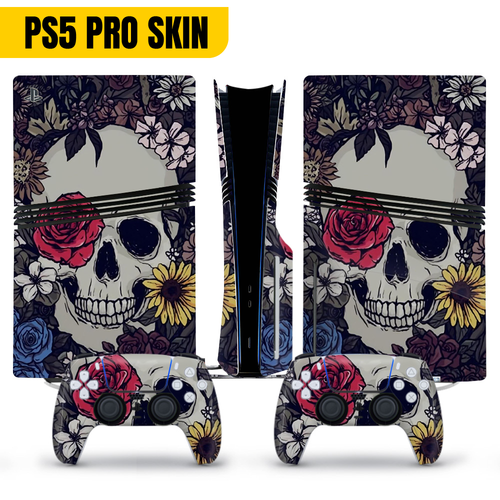 Skull Horror PS5 PRO Disk Digital Skin Sticker Vinyl Wrap Playstation 5 PRO - Bild 13 von 16
