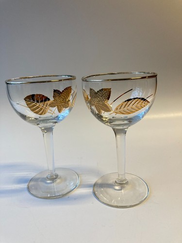 Libbey Glass 5" Cocktail Glasses Set of 2 Vintage - Picture 3 of 4