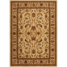 CREAM IVORY BEIGE BORDERED TRADITIONAL AREA RUG Persien ORIENTAL FLORAL CARPET