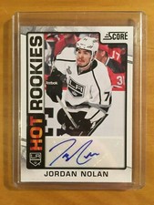 2012-13 Score Hot Rookies Autograph - #508 Jordan Nolan